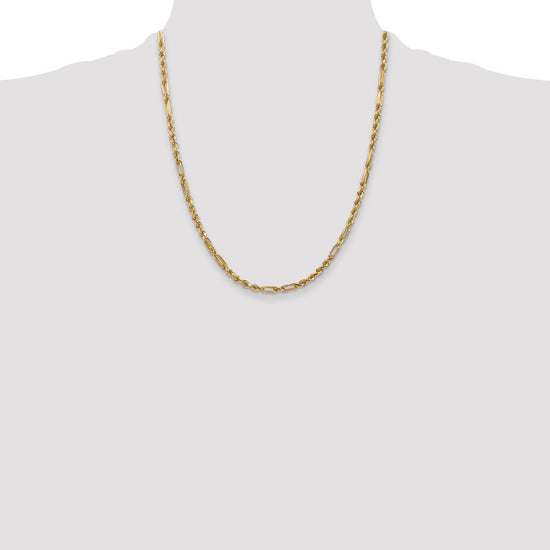 Gold (14K) Diamond-Cut Milano Rope Chain