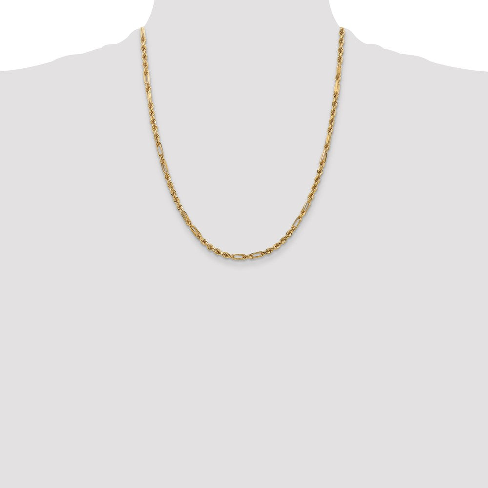 Gold (14K) Diamond-Cut Milano Rope Chain