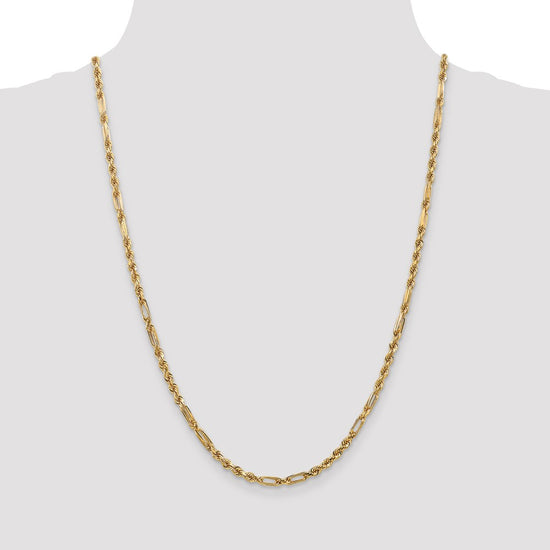Gold (14K) Diamond-Cut Milano Rope Chain