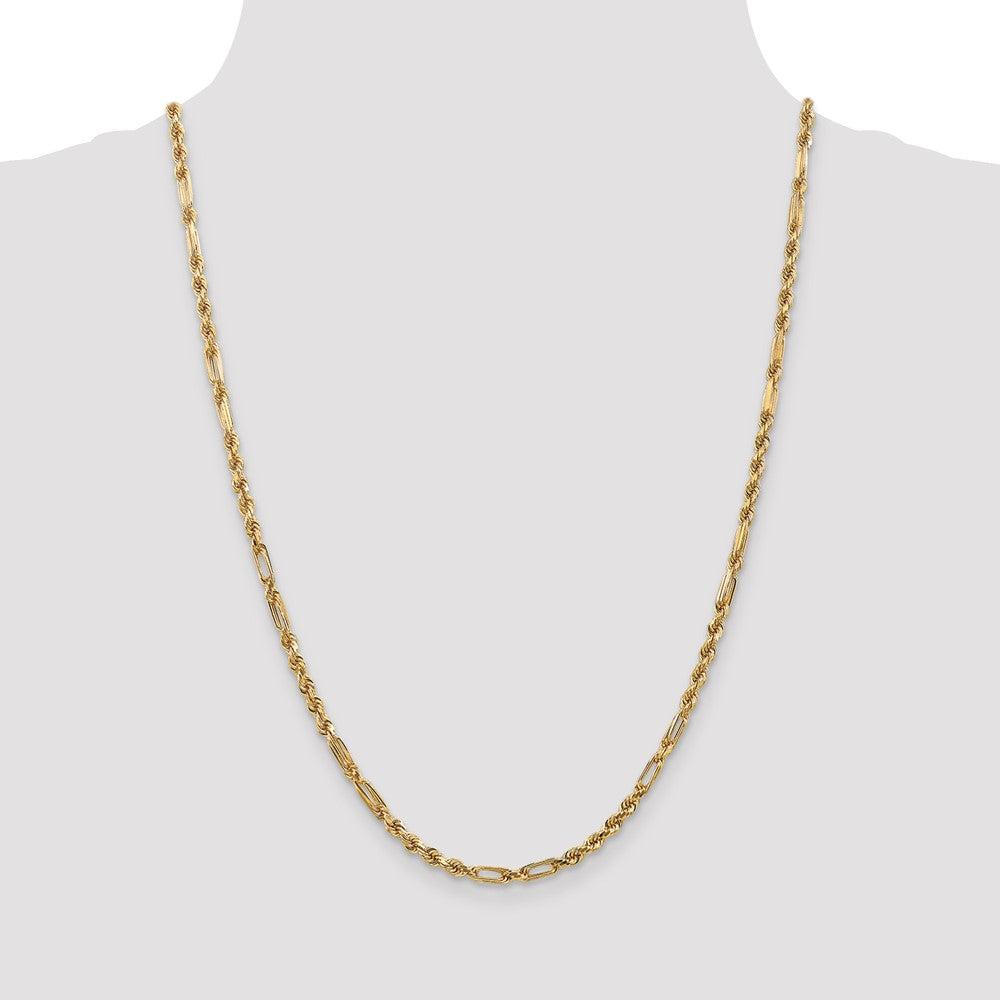 Gold (14K) Diamond-Cut Milano Rope Chain