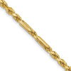 Gold (14K) Diamond-Cut Milano Rope Chain