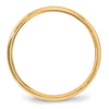 Lightweight Milgrain Half Round Band — 4 mm