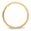 Lightweight Milgrain Half Round Band — 5 mm