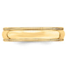 Lightweight Milgrain Half Round Band — 5 mm