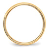 Lightweight Milgrain Half Round Band — 6 mm