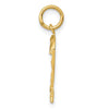 14k Medium Diamond-cut Number 2 Charm