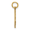 14k Medium Diamond-cut Number 4 Charm
