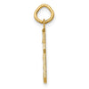 14k Medium Diamond-cut Number 6 Charm