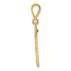 14k Medium Diamond-cut Number 33 Charm
