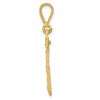 14k Medium Diamond-cut Number 36 Charm