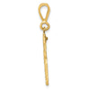 14k Medium Diamond-cut Number 85 Charm