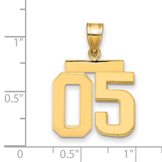 Polished Number Charms — 05
