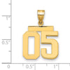 Polished Number Charms — 05