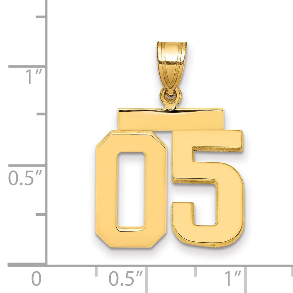 Polished Number Charms — 05