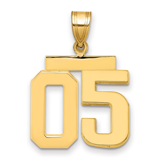Polished Number Charms — 05