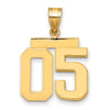 Polished Number Charms — 05