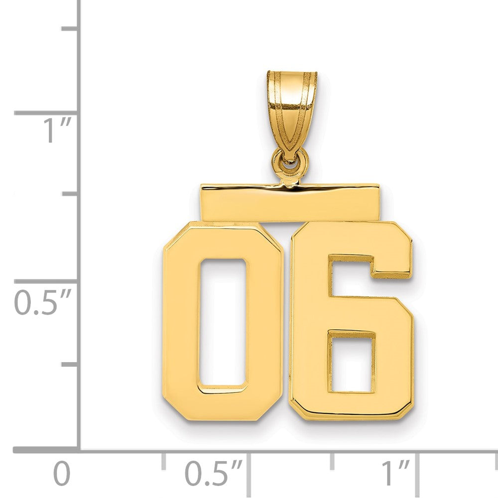 Polished Number Charms — 06