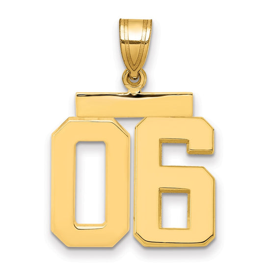 Polished Number Charms — 06
