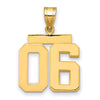 Polished Number Charms — 06