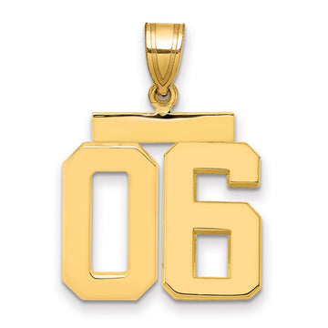 Polished Number Charms — 06