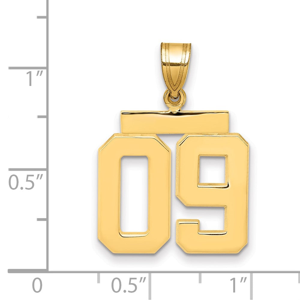 Polished Number Charms — 09
