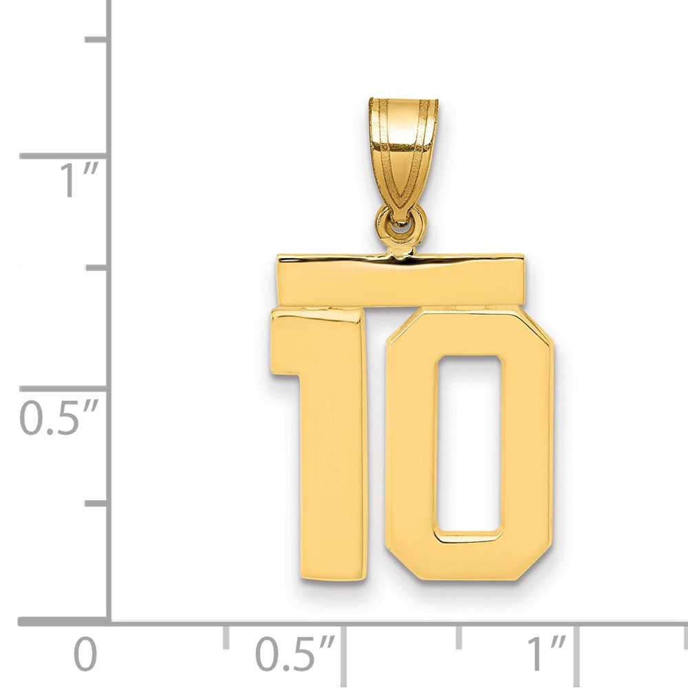 Polished Number Charms — 10