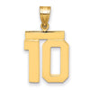 Polished Number Charms — 10