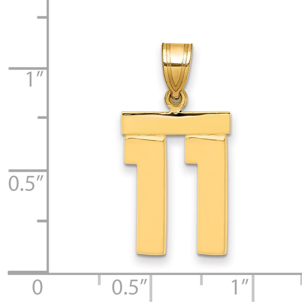 Polished Number Charms — 11