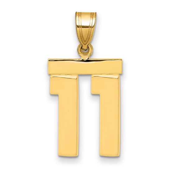Polished Number Charms — 11