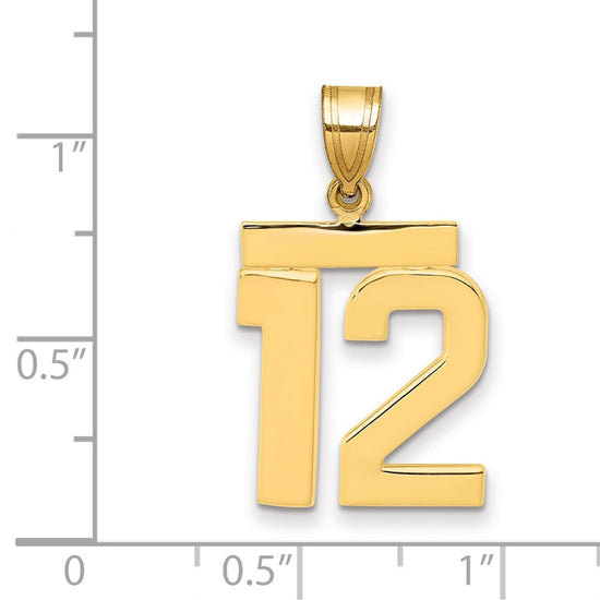 Polished Number Charms — 12