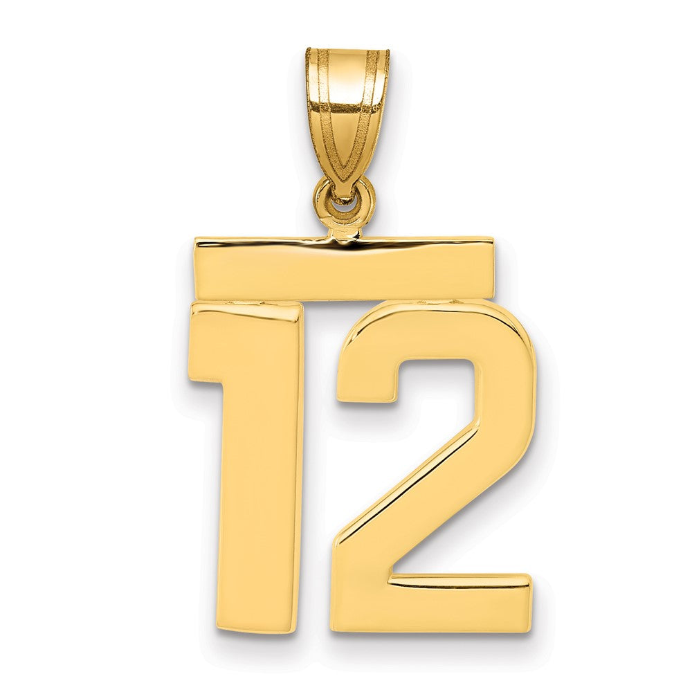 Polished Number Charms — 12