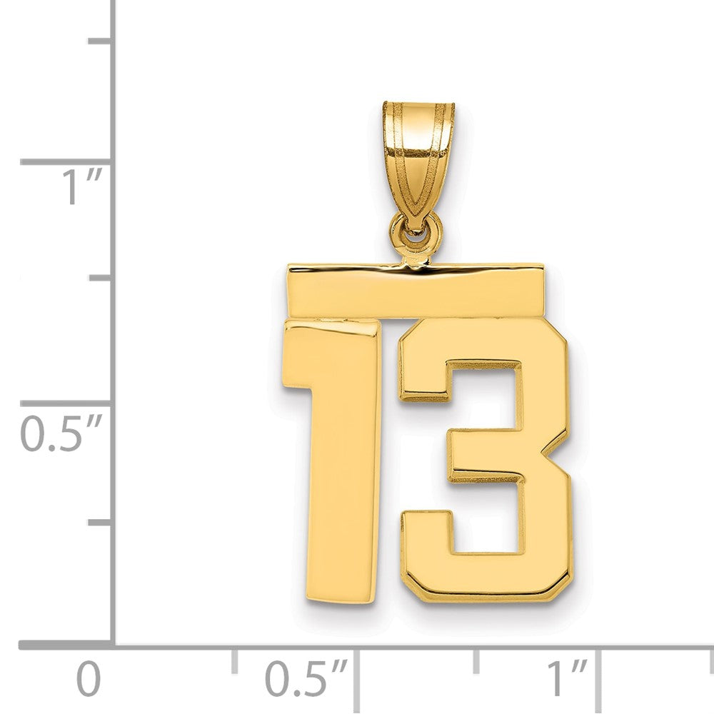 Polished Number Charms — 13