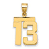 Polished Number Charms — 13