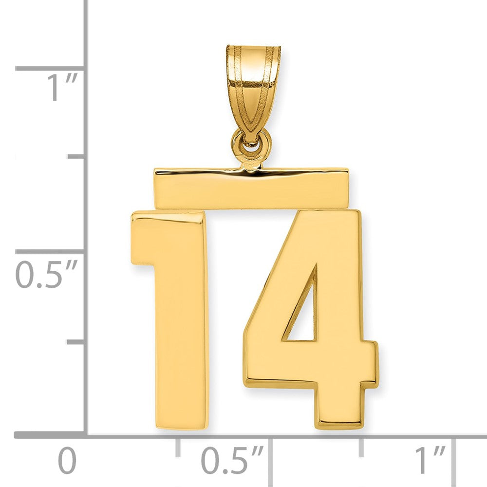 Polished Number Charms — 14