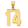 Polished Number Charms — 14