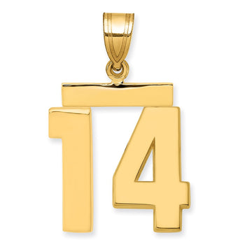 Polished Number Charms — 14