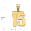Polished Number Charms — 15