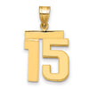 Polished Number Charms — 15