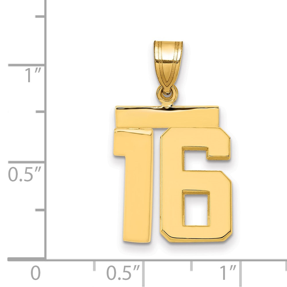 Polished Number Charms — 16
