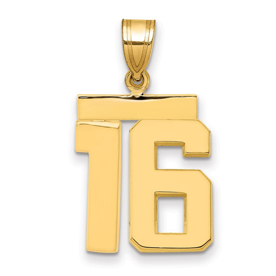 Polished Number Charms — 16