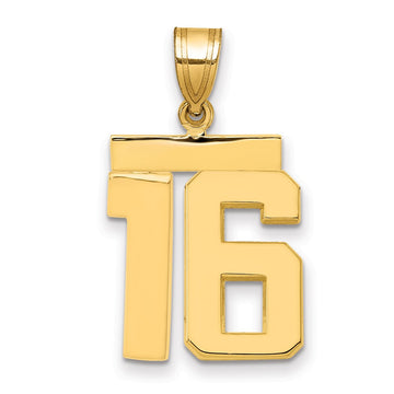 Polished Number Charms — 16