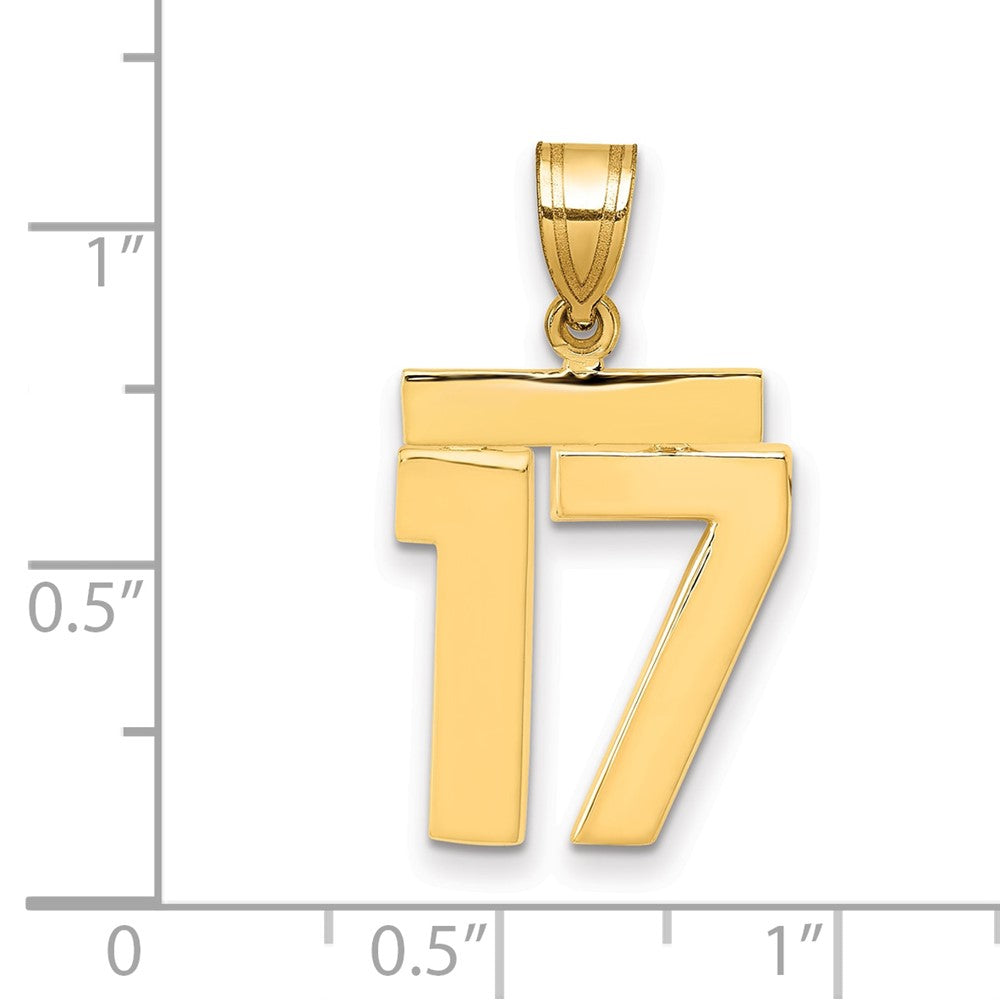 Polished Number Charms — 17