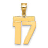 Polished Number Charms — 17