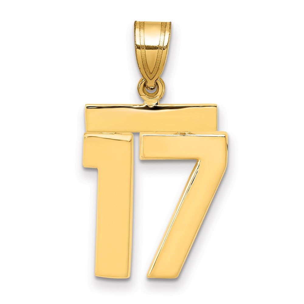 Polished Number Charms — 17