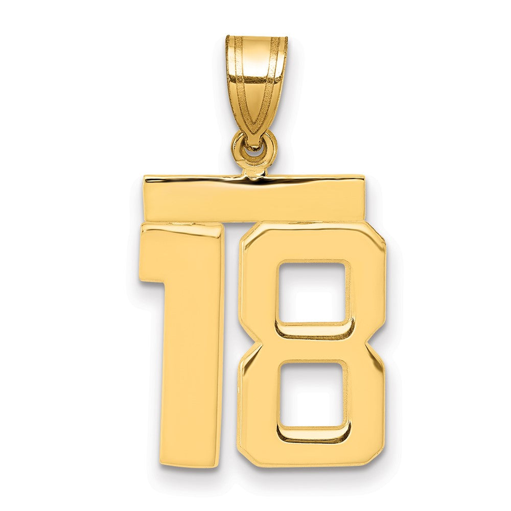 Polished Number Charms — 18