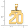 Polished Number Charms — 20