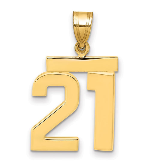 Polished Number Charms — 21