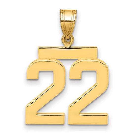 Polished Number Charms — 22