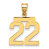 Polished Number Charms — 22
