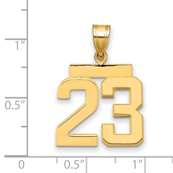 Polished Number Charms — 23